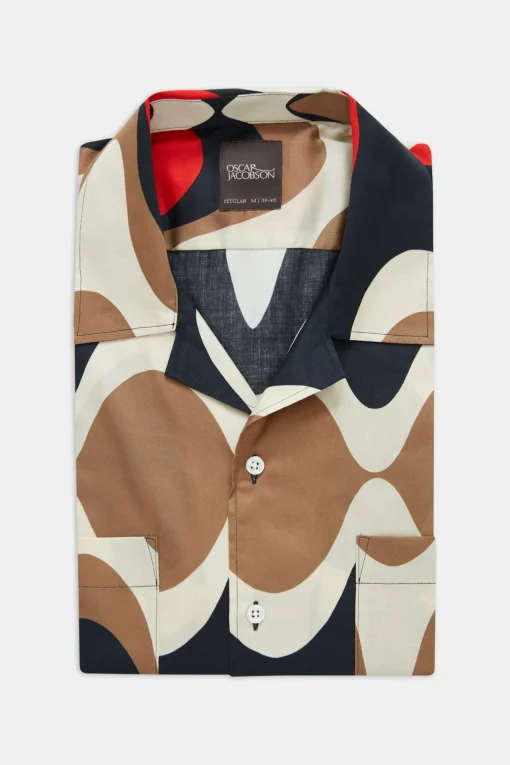 Regular Fit Bowling Collar Shirt