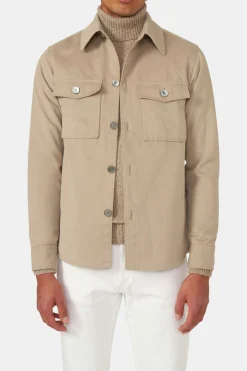 Regular Fit Brushed Twill Overshirt