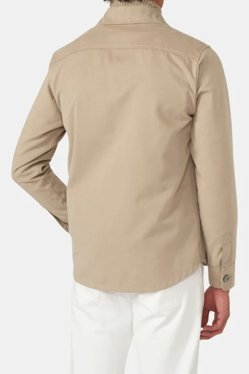 Regular Fit Brushed Twill Overshirt