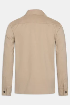 Regular Fit Brushed Twill Overshirt