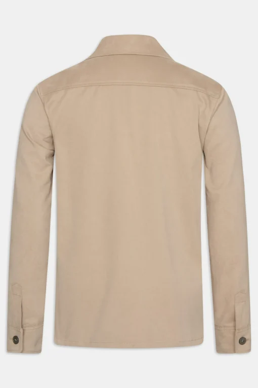 Regular Fit Brushed Twill Overshirt