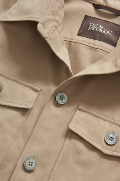 Regular Fit Brushed Twill Overshirt