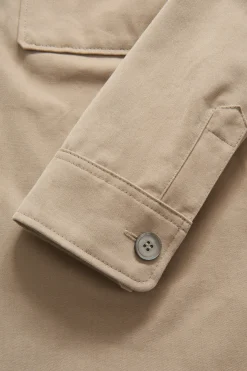 Regular Fit Brushed Twill Overshirt