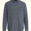 Regular Fit Button Down Cotton Twill Shirt