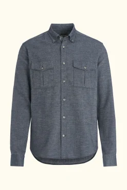 Regular Fit Button Down Cotton Twill Shirt
