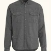 Regular Fit Button Down Cotton Twill Shirt