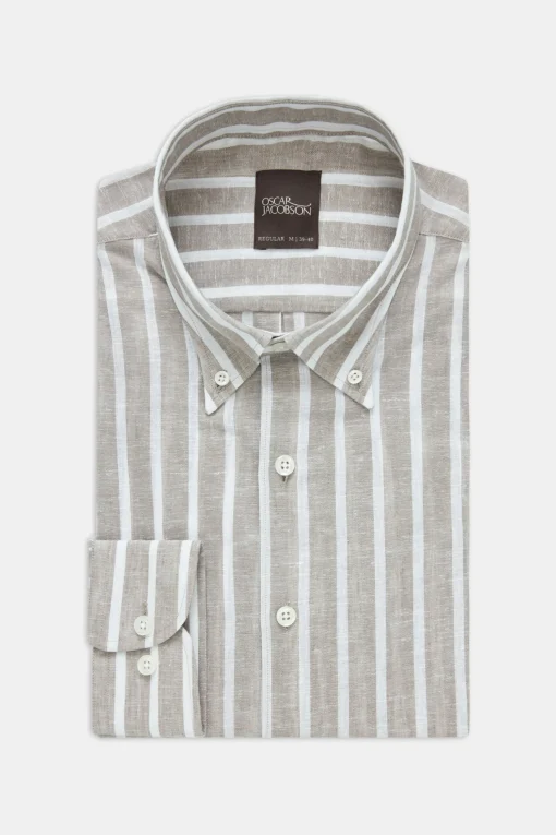 Regular Fit Button Down Cottolin Shirt