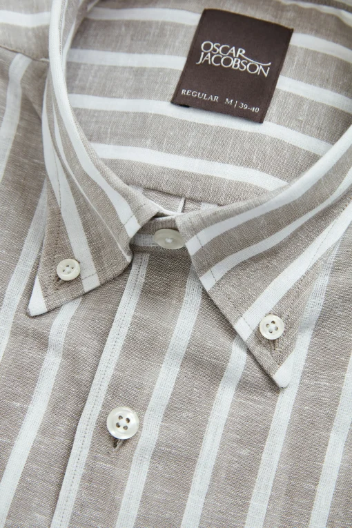 Regular Fit Button Down Cottolin Shirt