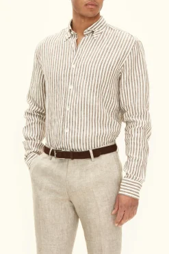 Regular Fit Button Down Linen Shirt