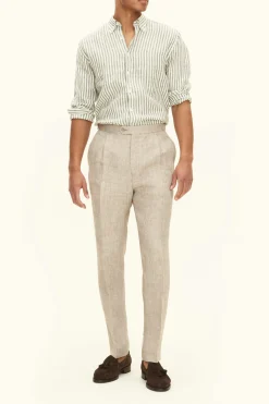 Regular Fit Button Down Linen Shirt