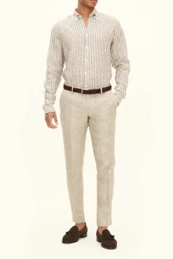 Regular Fit Button Down Linen Shirt