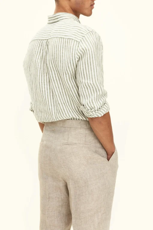 Regular Fit Button Down Linen Shirt