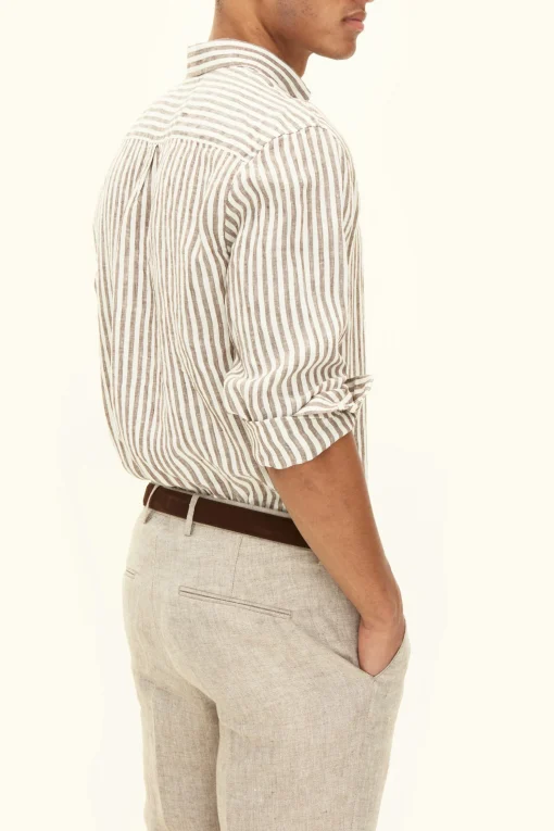 Regular Fit Button Down Linen Shirt
