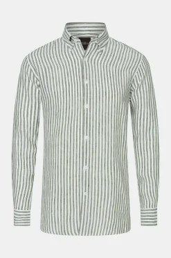 Regular Fit Button Down Linen Shirt