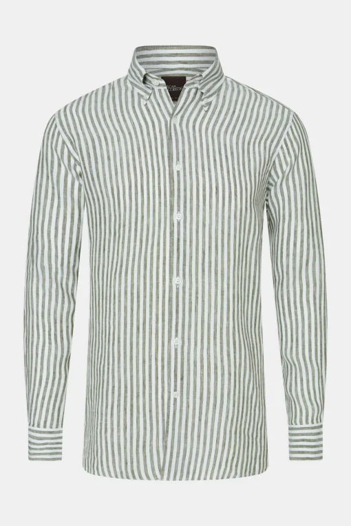 Regular Fit Button Down Linen Shirt