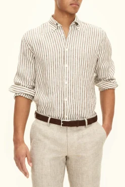 Regular Fit Button Down Linen Shirt