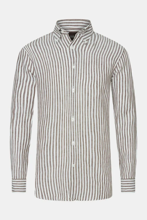 Regular Fit Button Down Linen Shirt