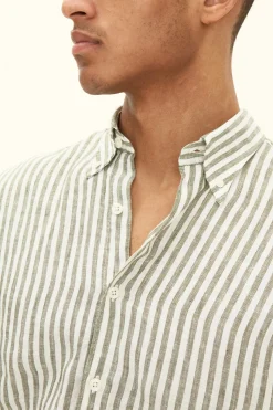 Regular Fit Button Down Linen Shirt