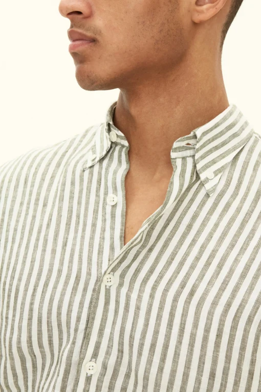 Regular Fit Button Down Linen Shirt