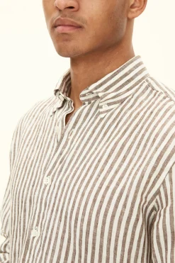 Regular Fit Button Down Linen Shirt
