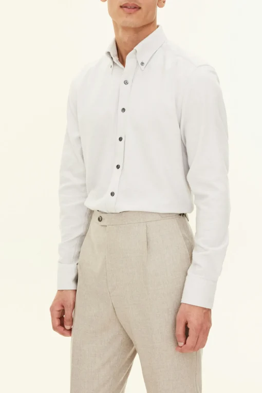 Regular Fit Button Down Twill Shirt