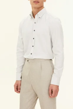 Regular Fit Button Down Twill Shirt