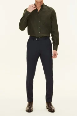 Regular Fit Button Down Twill Shirt