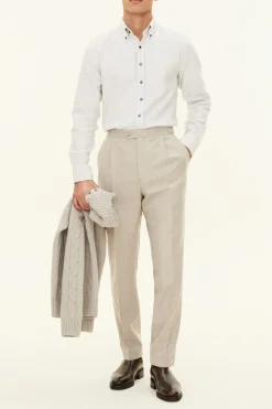 Regular Fit Button Down Twill Shirt