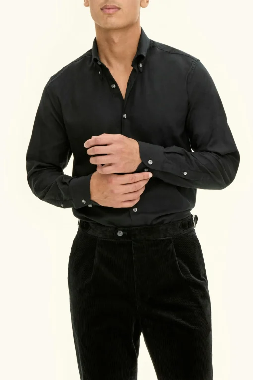 Regular Fit Button Down Twill Shirt