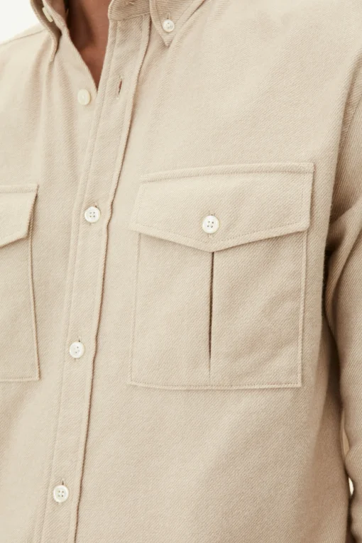 Regular Fit Button Down Twill Shirt