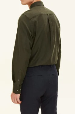 Regular Fit Button Down Twill Shirt