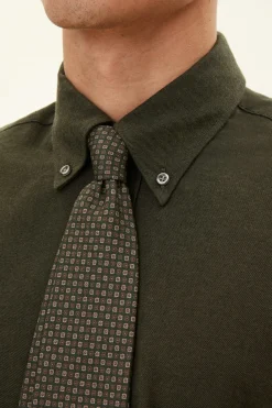 Regular Fit Button Down Twill Shirt