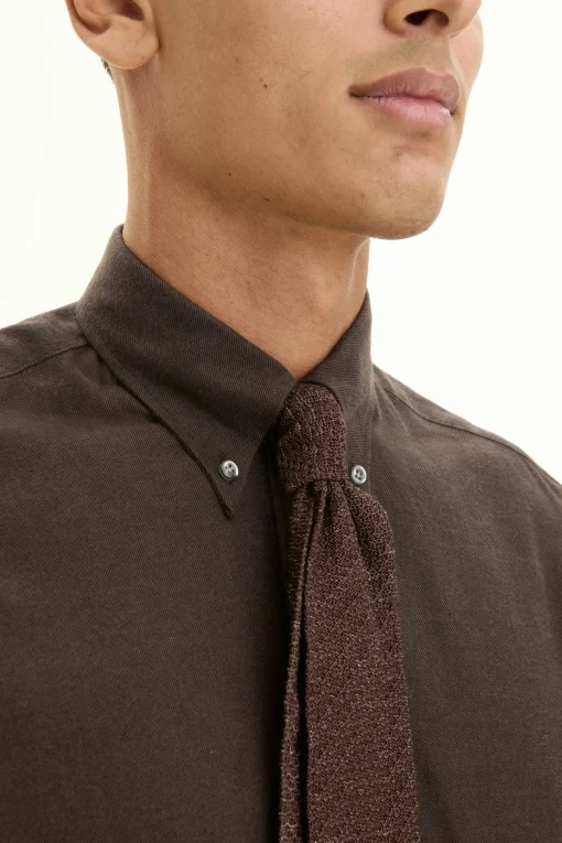 Regular Fit Button Down Twill Shirt