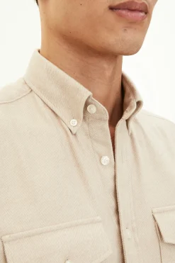 Regular Fit Button Down Twill Shirt