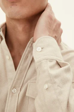 Regular Fit Button Down Twill Shirt