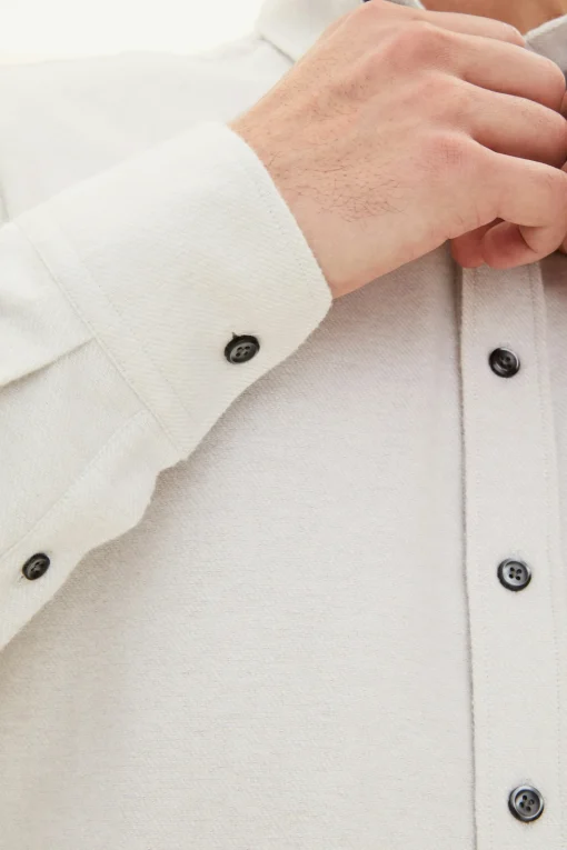 Regular Fit Button Down Twill Shirt