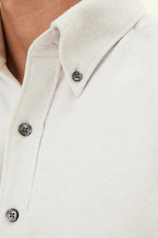 Regular Fit Button Down Twill Shirt