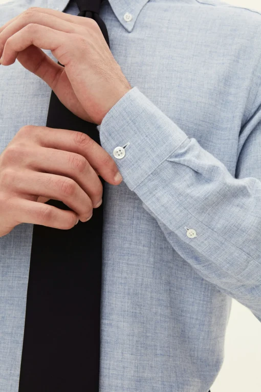 Regular Fit Button Down Twill Shirt