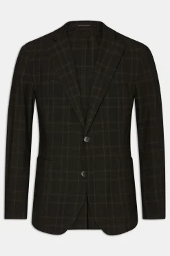 Regular Fit Checked Poplin Blazer