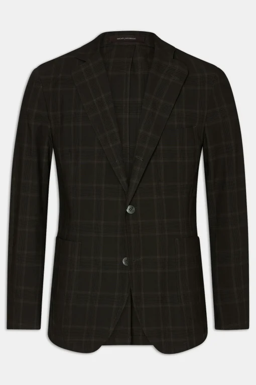 Regular Fit Checked Poplin Blazer