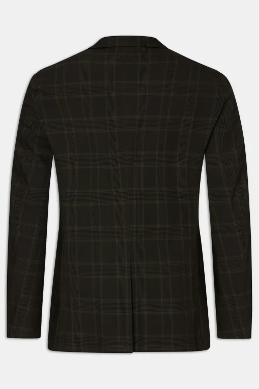 Regular Fit Checked Poplin Blazer