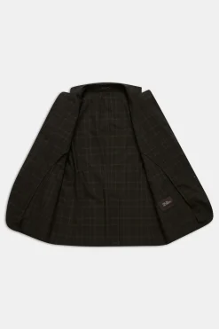 Regular Fit Checked Poplin Blazer