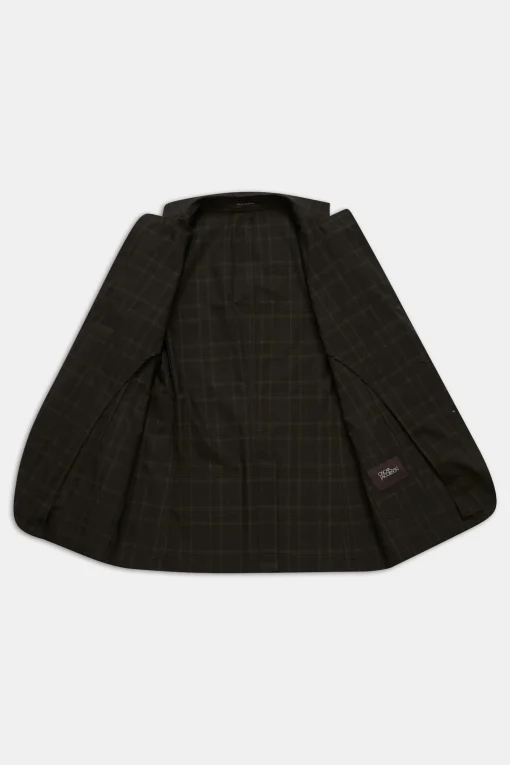 Regular Fit Checked Poplin Blazer