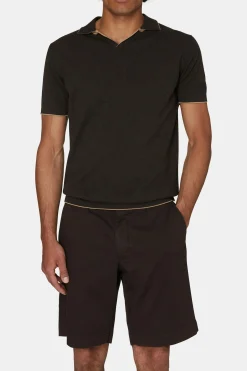 Regular Fit Contrast Knit Poloshirt