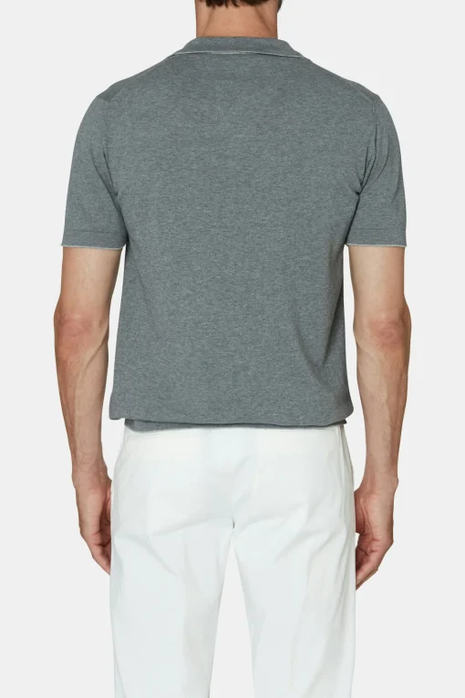 Regular Fit Contrast Knit Poloshirt