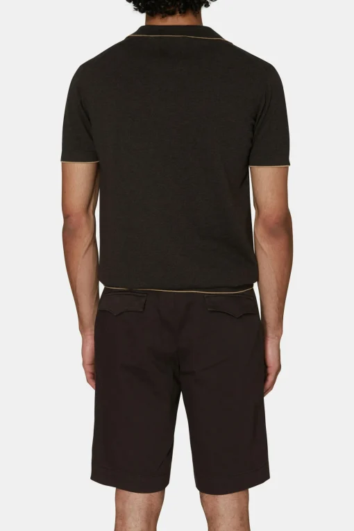 Regular Fit Contrast Knit Poloshirt