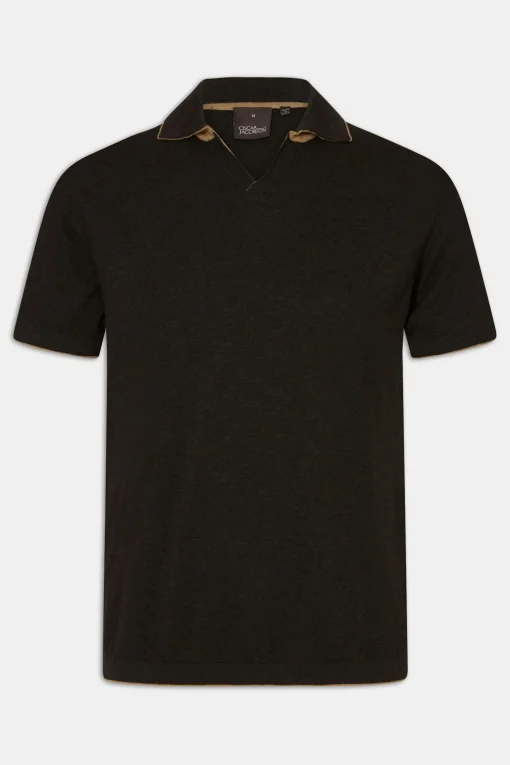 Regular Fit Contrast Knit Poloshirt