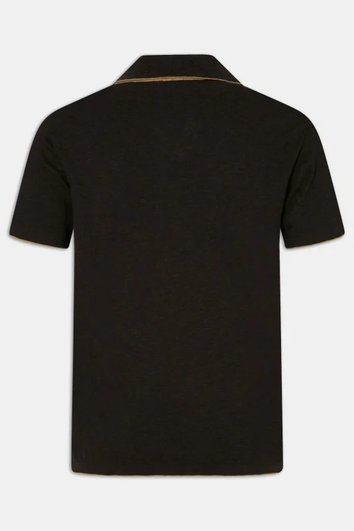 Regular Fit Contrast Knit Poloshirt