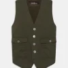 Regular Fit Cotton Stretch Waistcoat