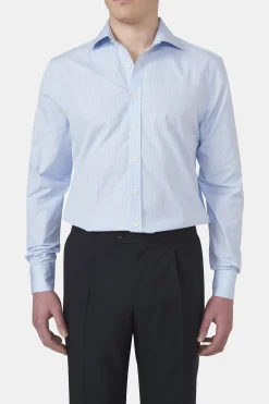 Regular Fit Cut Away Poplin Shirt